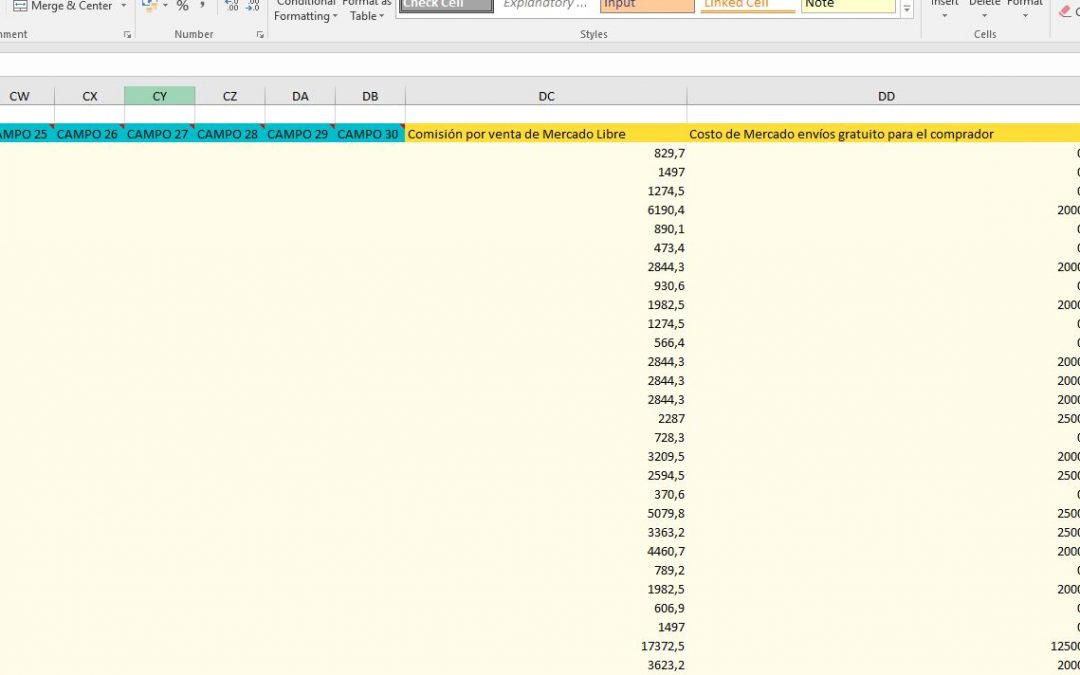 Los costos de envío, ahora en tu Excel de Zoco